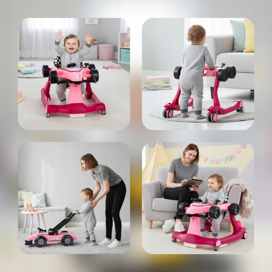 Vaikštynė Vaikams Formulė 1 Lenktyninis Automobilis 3in1 su Garso Efektais – Sun Baby