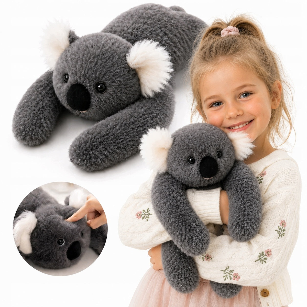 Terapinis Svorinis Pliušinis Koala 65 cm, 1 kg – Raminantis Žaislas Vaikams Ir Suaugusiems