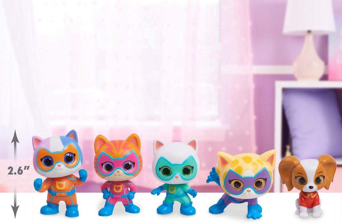 Disney Junior Super Kitties – 5 Figūrėlių Rinkinys „Katyčių Komanda“