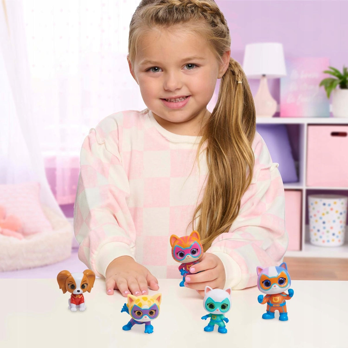 Disney Junior Super Kitties – 5 Figūrėlių Rinkinys „Katyčių Komanda“
