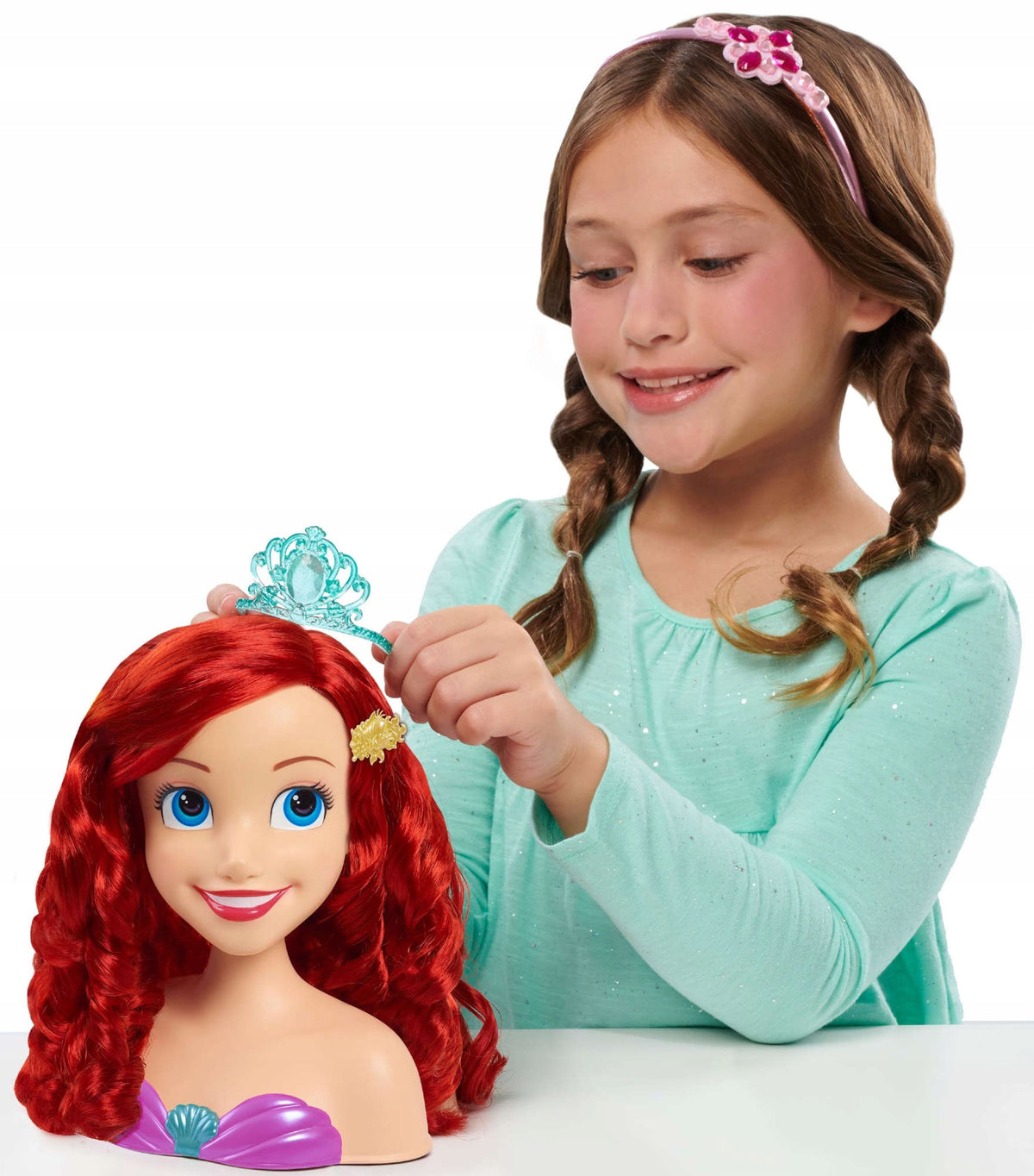 Disney Princesė Ariel – Plaukų Stilizavimo Galva Su 14 Priedų