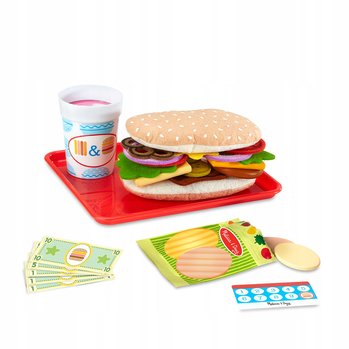 Medinis Užkandžių Baras Melissa & Doug – Vaikų Virtuvė Restoranui, 56 Dalys
