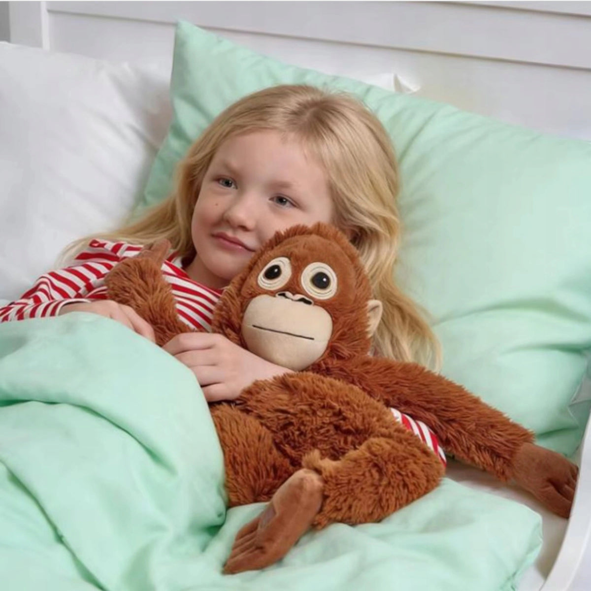 Didelis Pliušinis Orangutanas 90 cm – Minkšta Beždžionė Žaislas su Lipniomis Letenėlėmis XXL