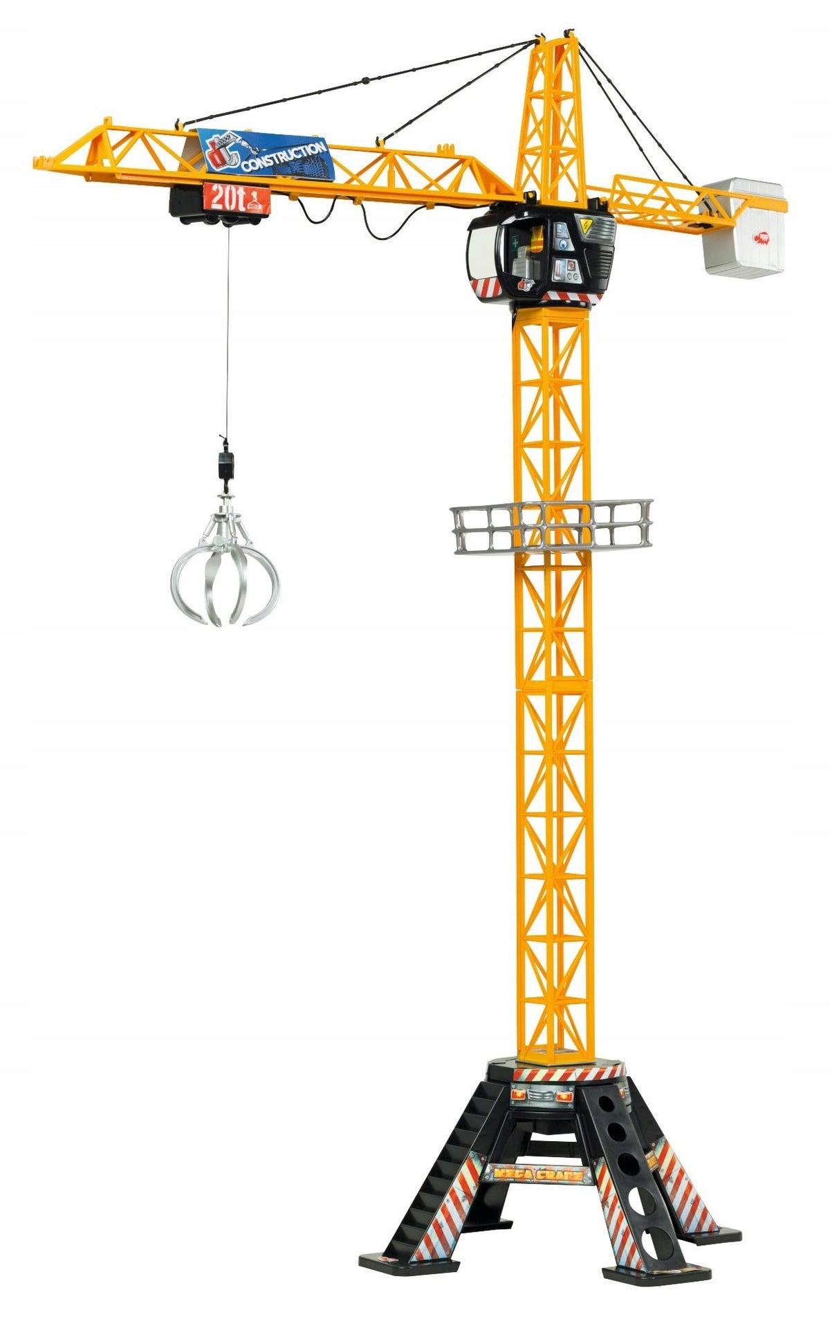 Didelis Statybinis Kranas Dickie Toys – Nuotoliniu Būdu Valdomas, 120 cm, su Garso Efektais