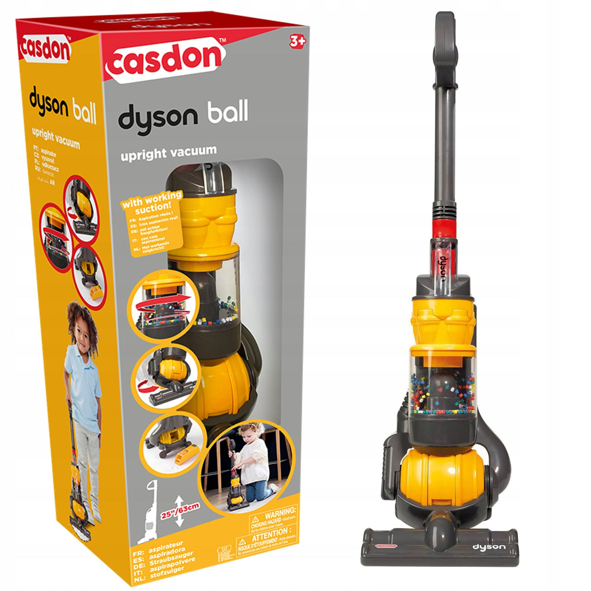 Dyson Vaikiškas Belaidis Dulkių Siurblys Ball – Casdon, Su Garso Efektu, 63 Cm
