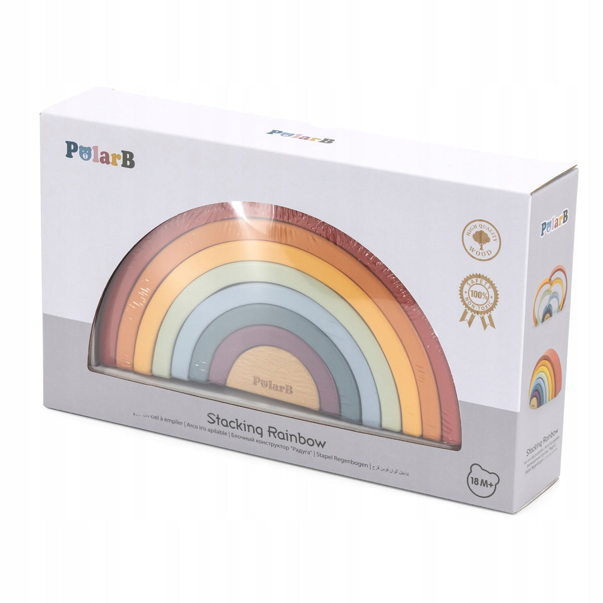 Medinė Vaivorykštė – Kūrybinė Montessori Dėlionė Vaikams
