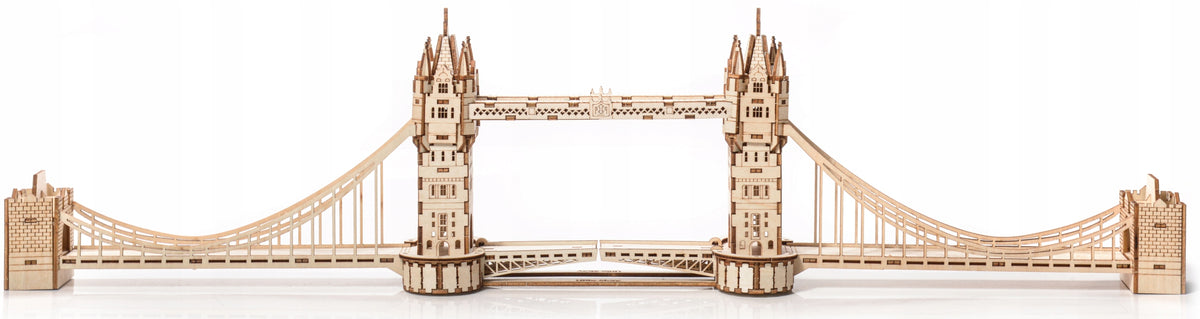 Medinė 3D dėlionė Tower Bridge – medinio tilto modelis dovanai