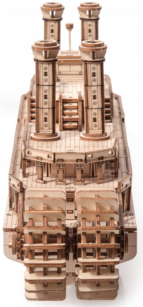 Medinė 3D dėlionė – garlaivis: medinio garlaivio modelis dovanai