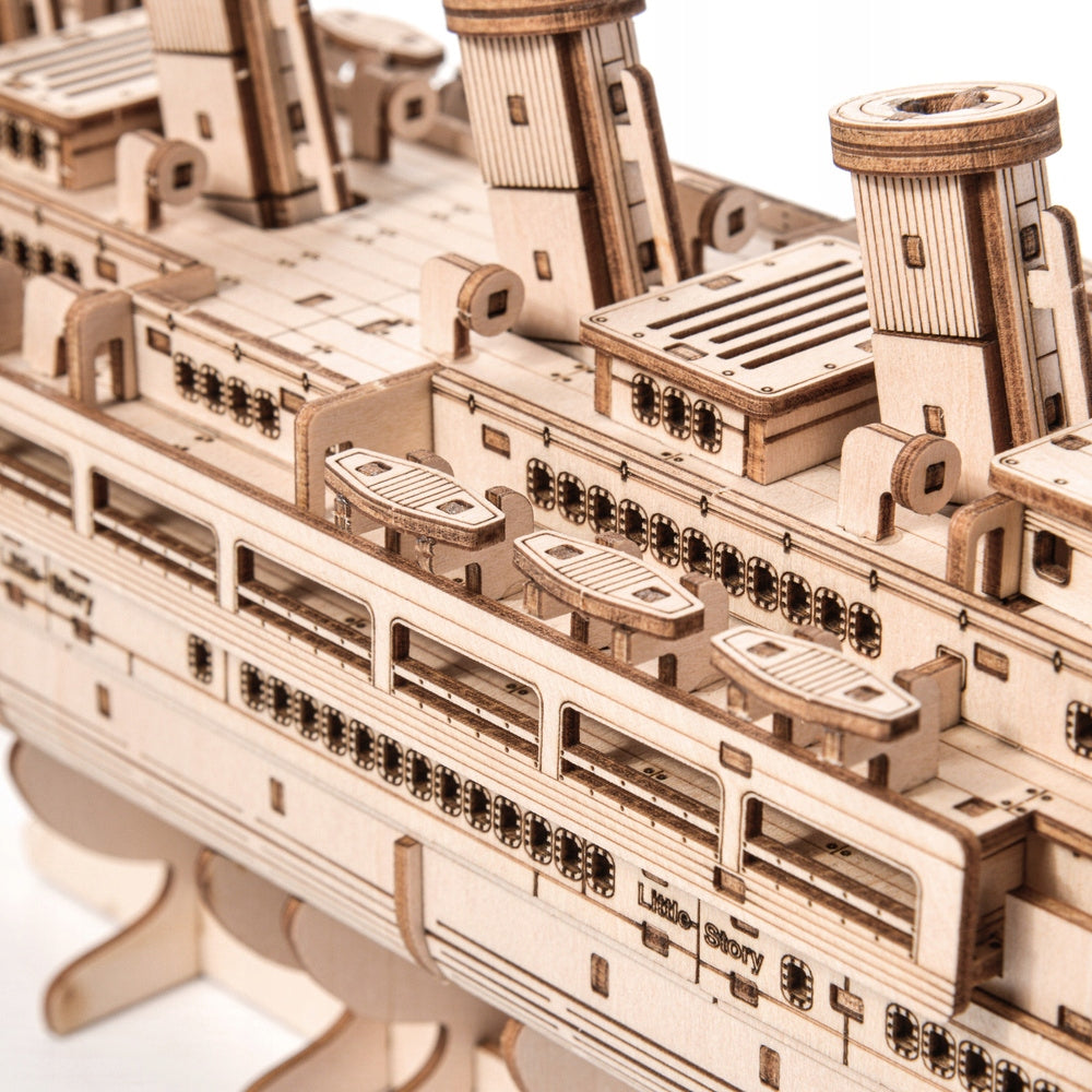 Medinis 3D Dėlionės Modelis – Laivas „Titanikas“