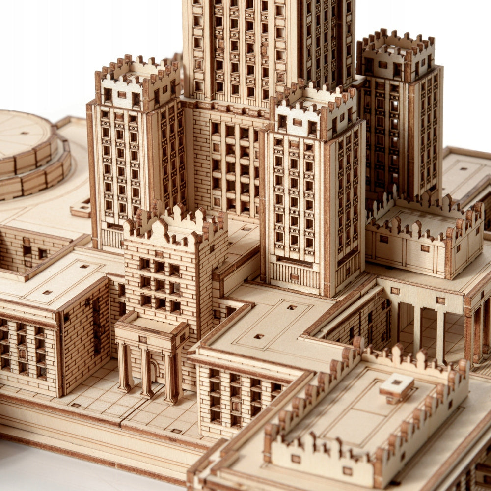 Medinis 3D Puzzle Modelis – Kultūros ir Mokslo Rūmai, Varšuvos Architektūra