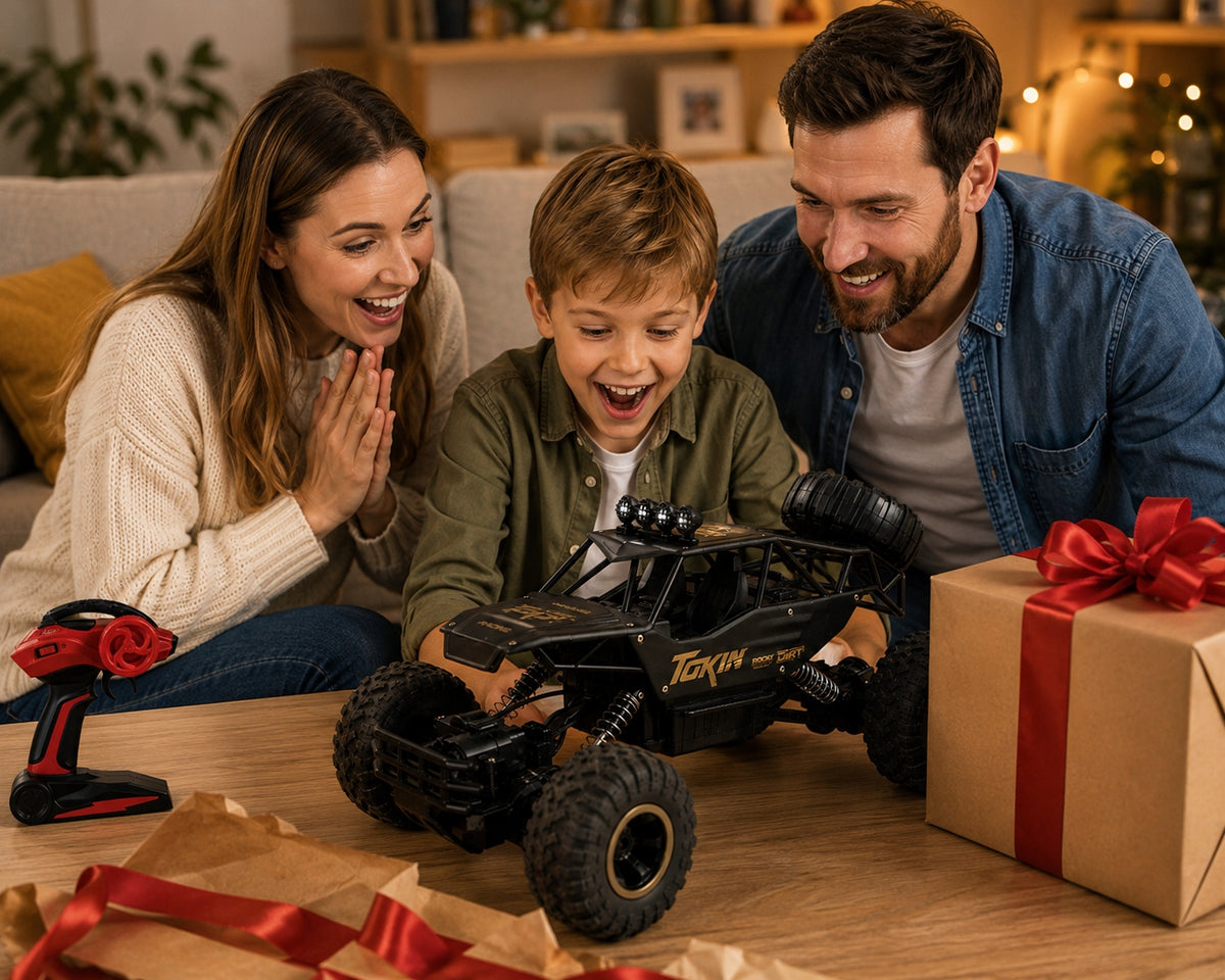 Didelis Nuotolinio Valdymo Automobilis RC – Metalinis Visureigis su Pavara 4x4, Mastelis 1:12