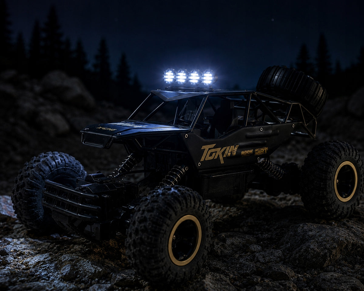 Didelis Nuotolinio Valdymo Automobilis RC – Metalinis Visureigis su Pavara 4x4, Mastelis 1:12