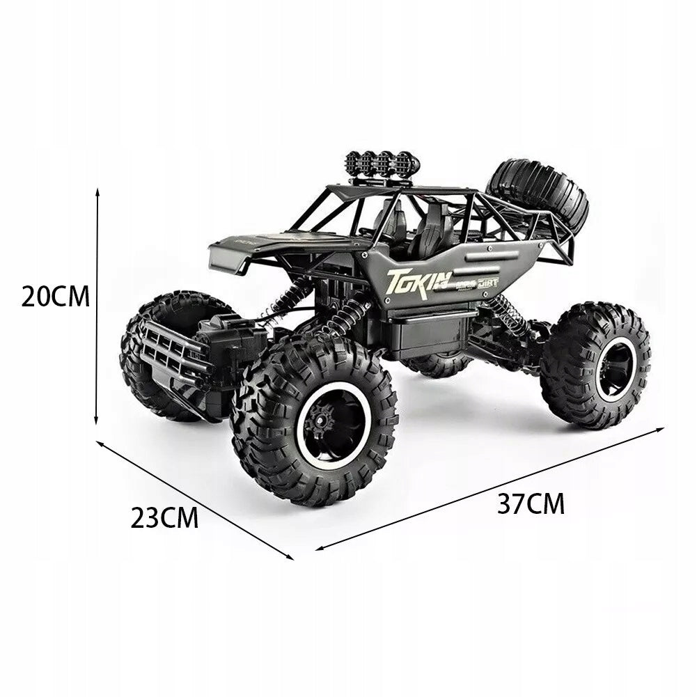 Didelis Nuotolinio Valdymo Automobilis RC – Metalinis Visureigis su Pavara 4x4, Mastelis 1:12