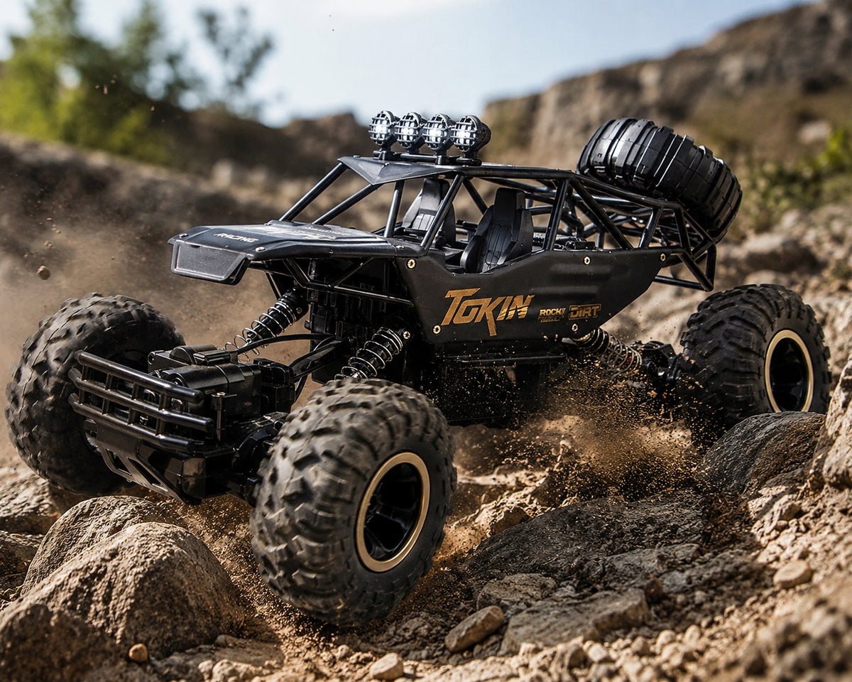Didelis Nuotolinio Valdymo Automobilis RC – Metalinis Visureigis su Pavara 4x4, Mastelis 1:12