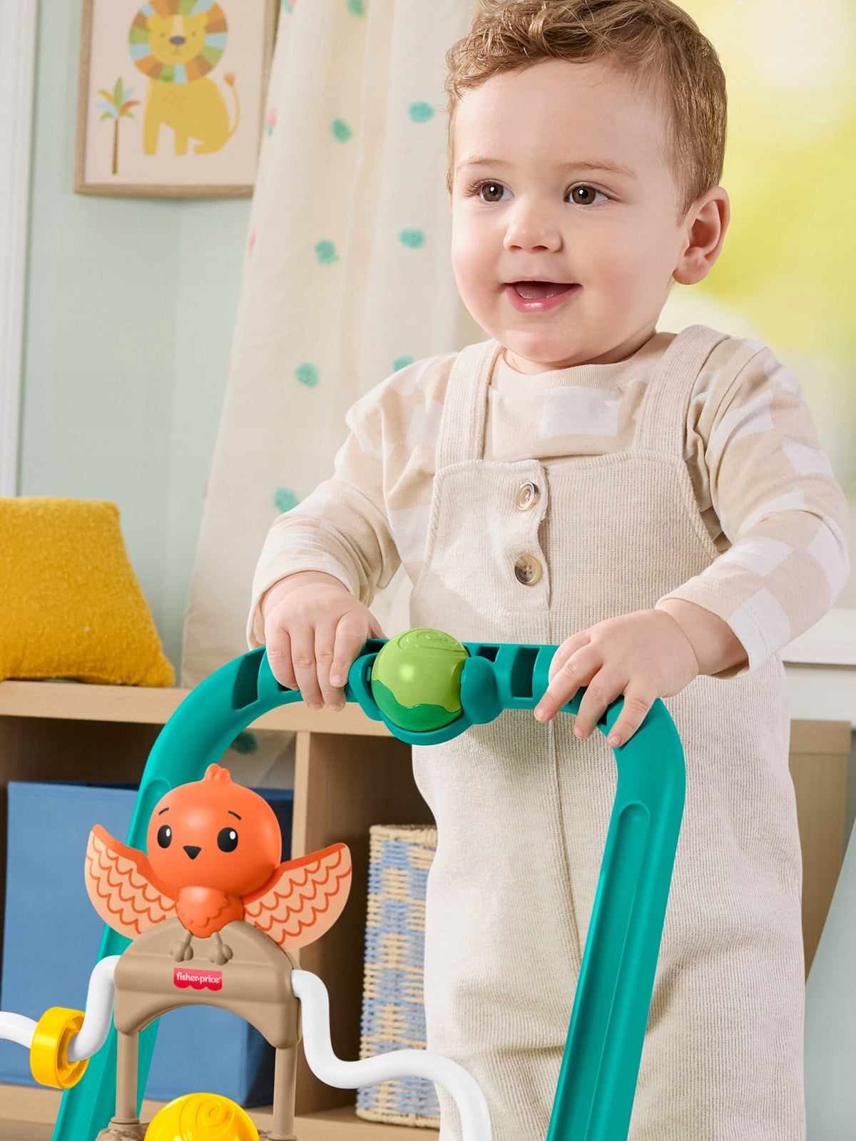 Fisher-Price Vėžliukas – Aktyvinanti Vaikštynė-Stūmiklis 2 Viename Su Kamuoliukais