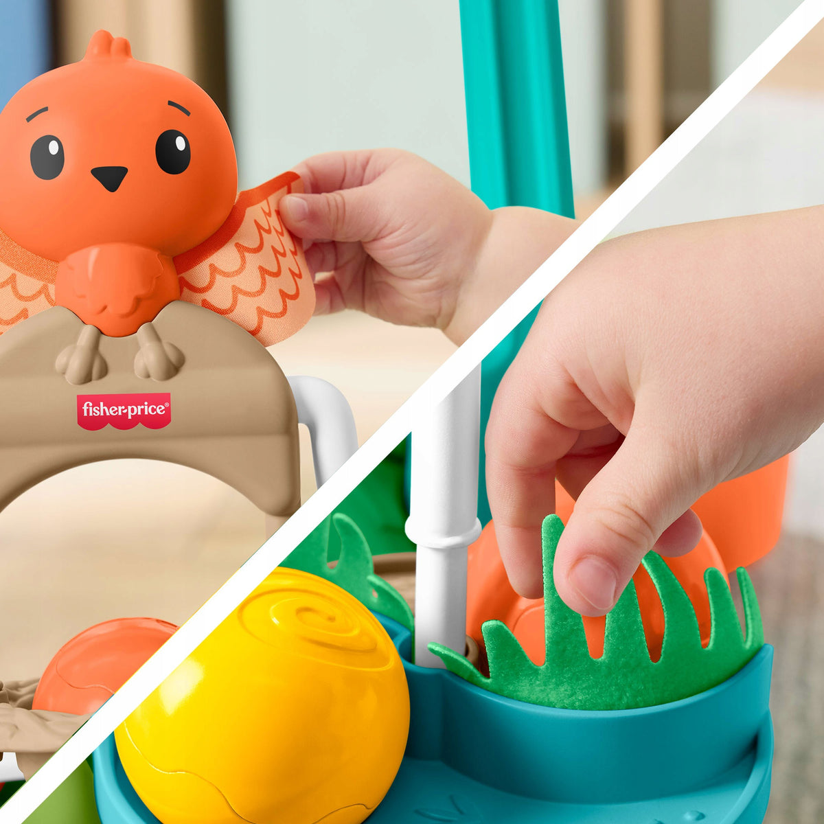 Fisher-Price Vėžliukas – Aktyvinanti Vaikštynė-Stūmiklis 2 Viename Su Kamuoliukais