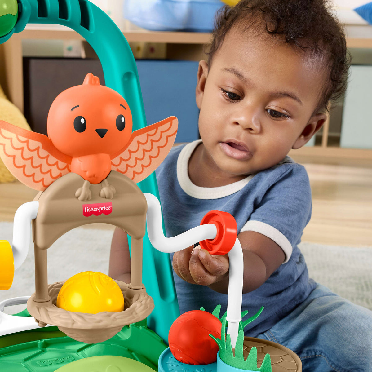 Fisher-Price Vėžliukas – Aktyvinanti Vaikštynė-Stūmiklis 2 Viename Su Kamuoliukais