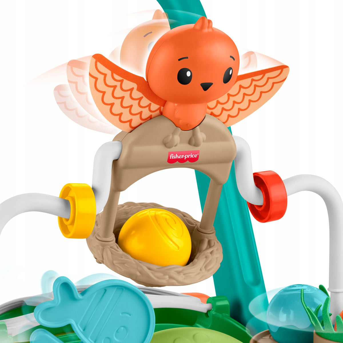 Fisher-Price Vėžliukas – Aktyvinanti Vaikštynė-Stūmiklis 2 Viename Su Kamuoliukais