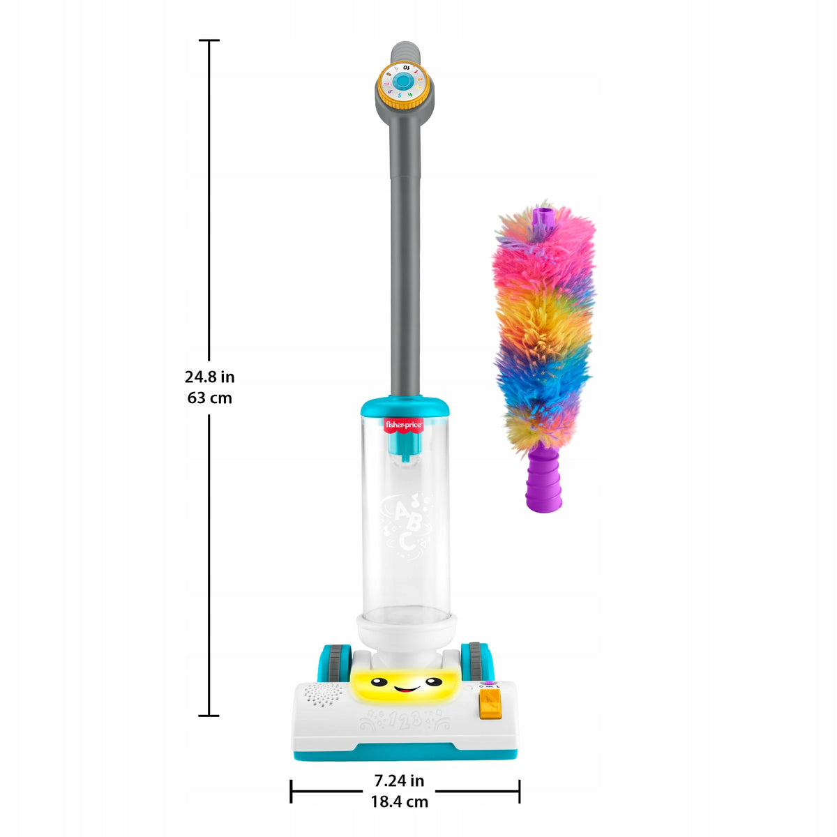 Fisher-Price Interaktyvus Edukacinis Dulkių Siurblys „Mokausi ir Juokiuosi“ + Šluotelė