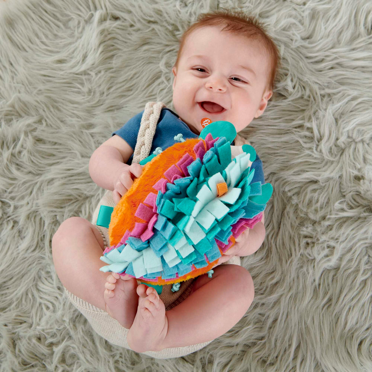 Fisher-Price Sensorinis Pliušinis Ežiukas – Montessori Žaislas Kūdikiams
