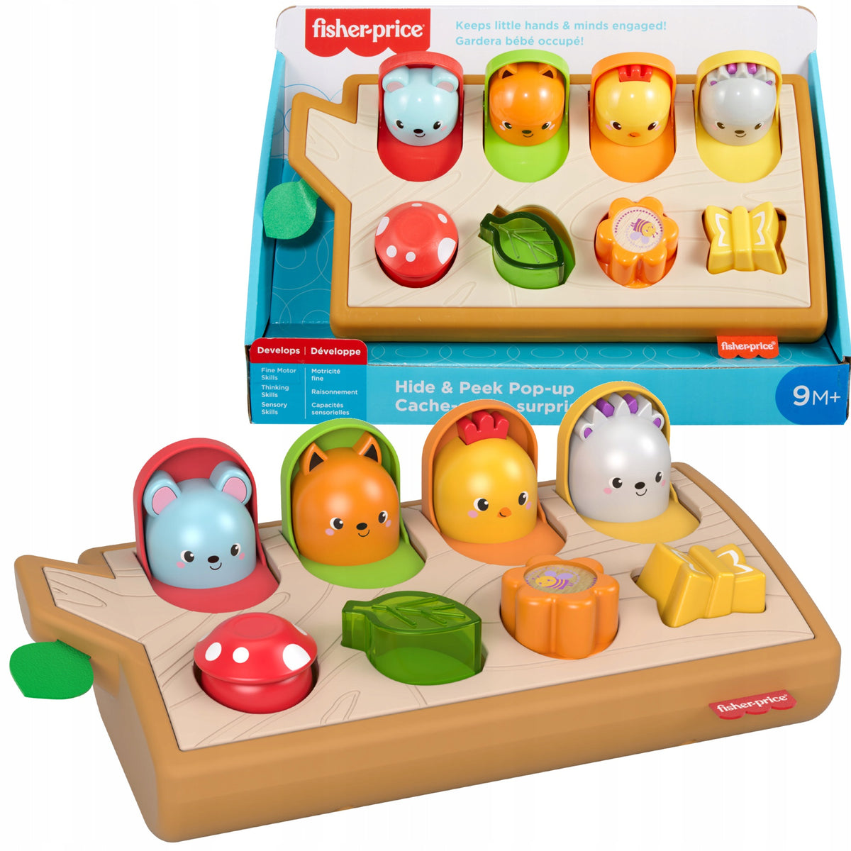 Fisher-Price Iššokantys Gyvūnėliai – Interaktyvus Žaislas Kūdikiams 9M+