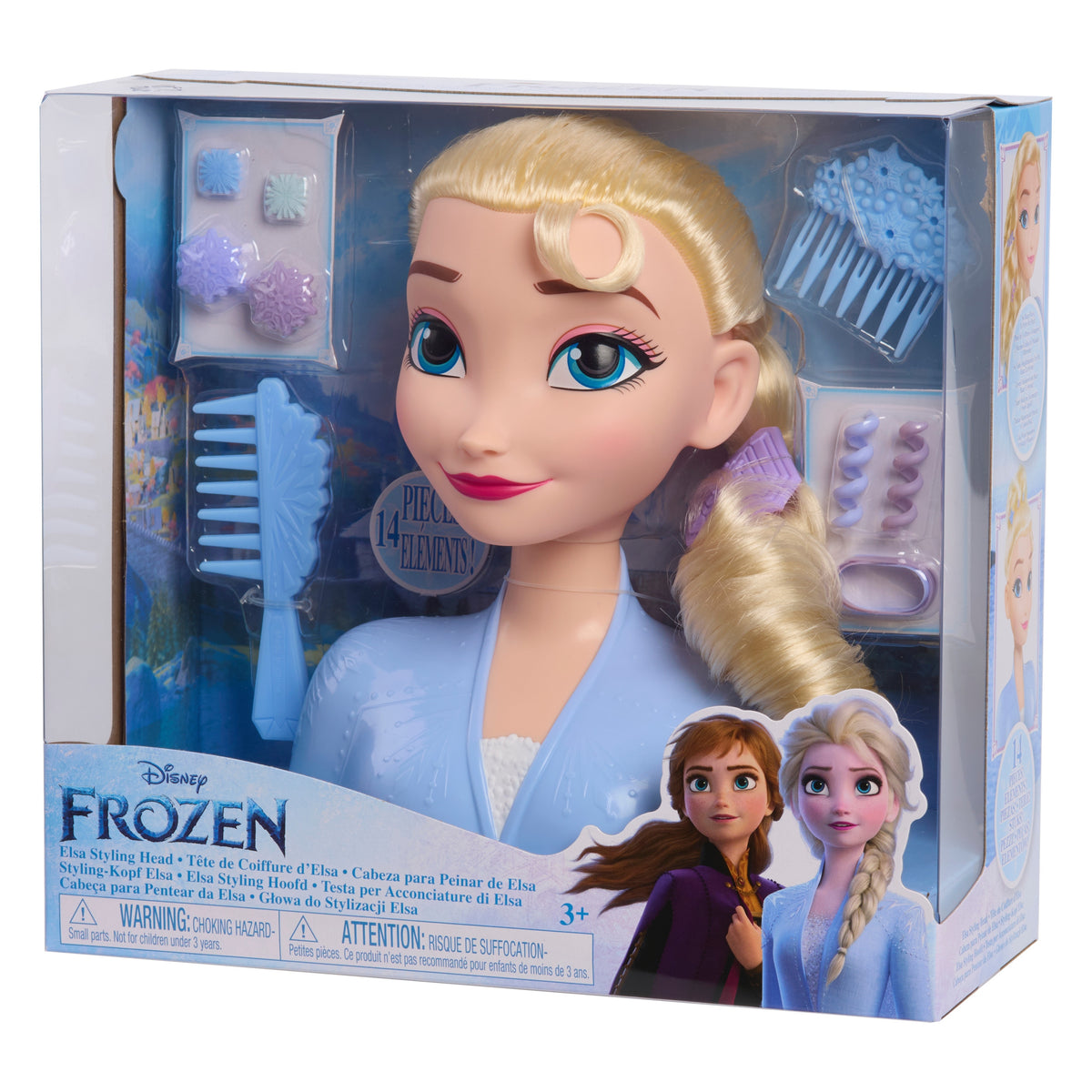 Šukuosenų Stilizavimo Galva Elsa – Ledo Karalystė Frozen 2 Disney, 20 cm