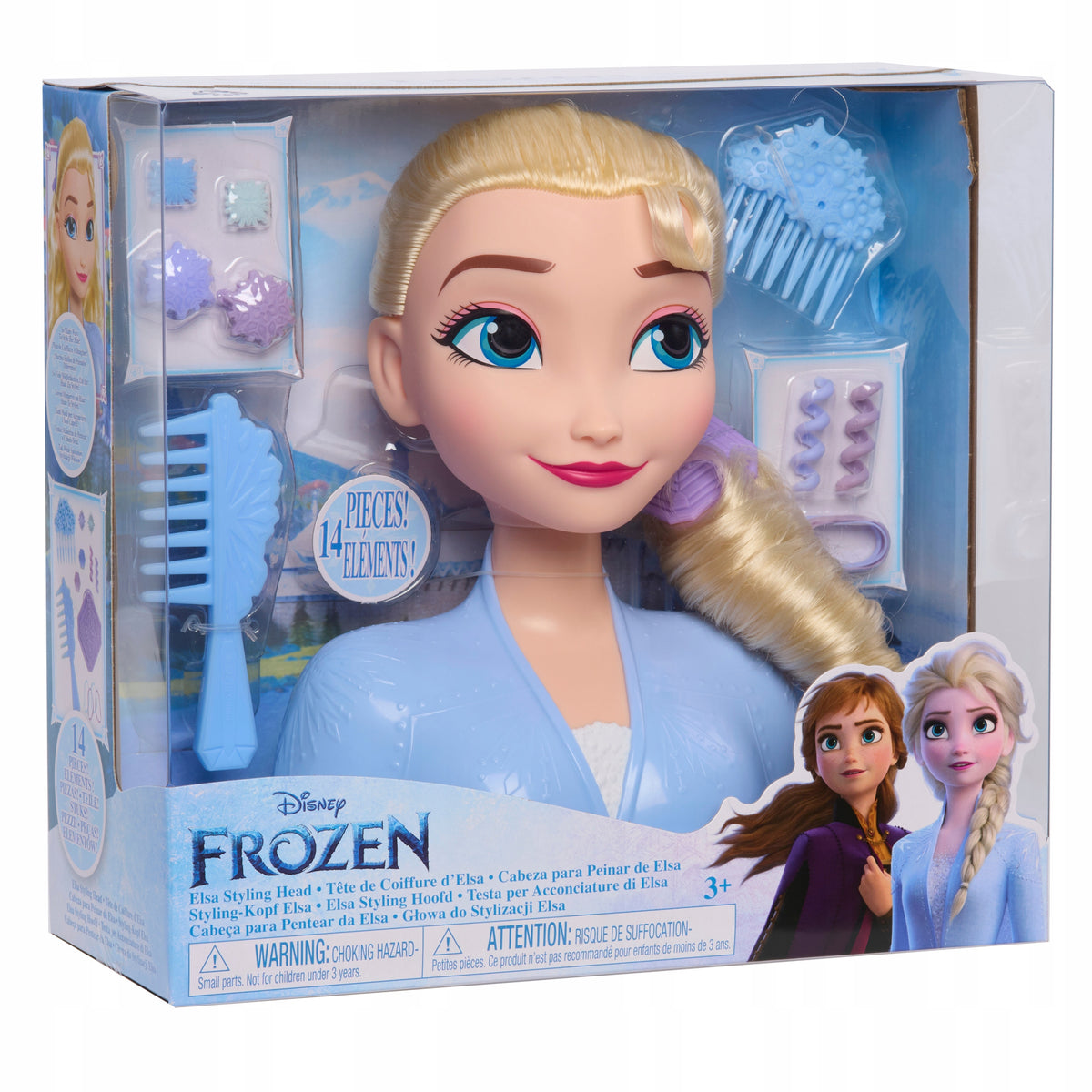 Šukuosenų Stilizavimo Galva Elsa – Ledo Karalystė Frozen 2 Disney, 20 cm