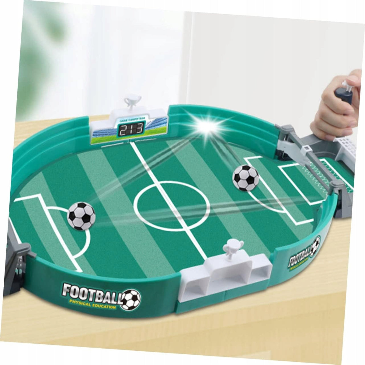 Stalo Futboliukas – Miniatiūrinis Futbolas su Dideliu 57x28 cm Žaidimo Lauku
