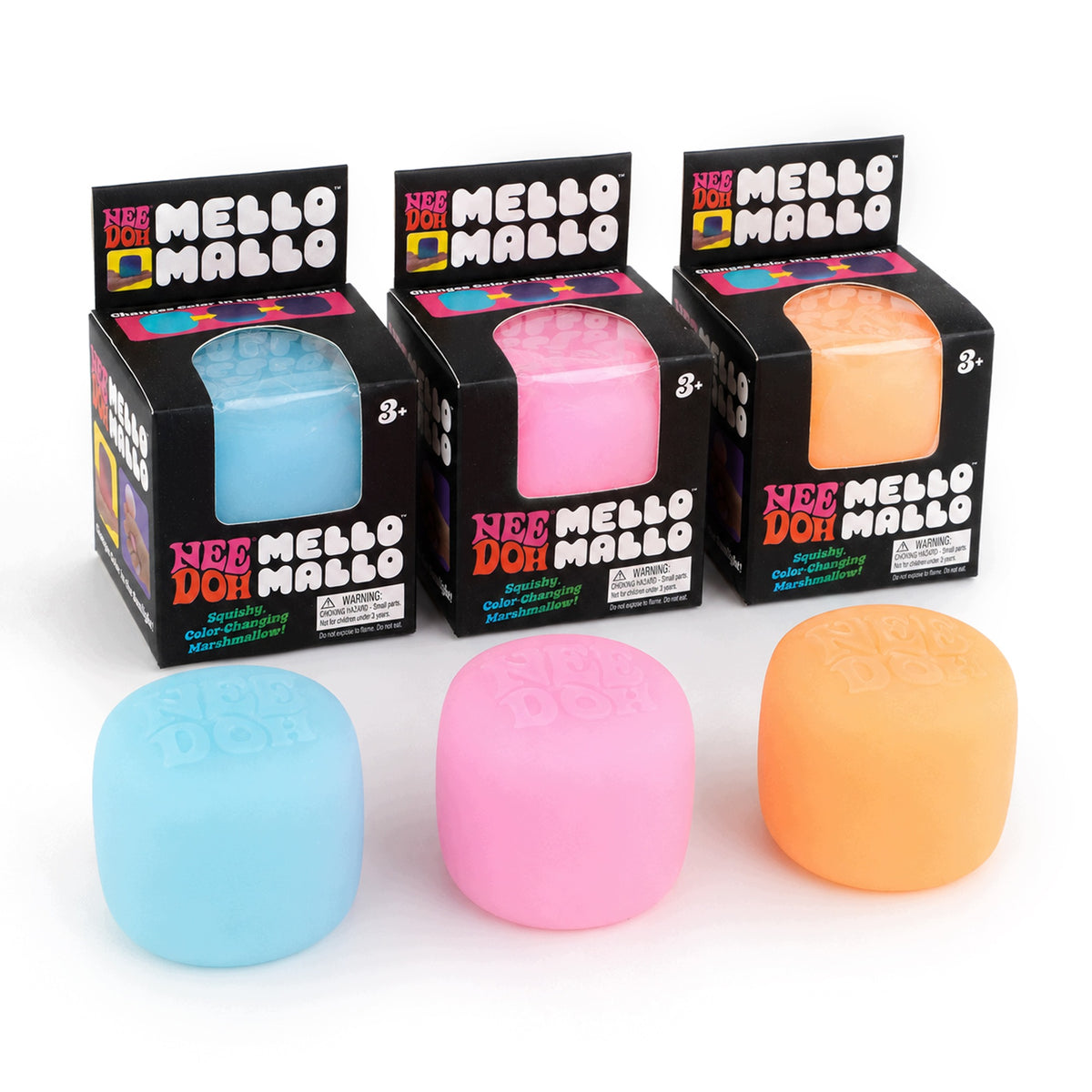 Antistresinis Gniotukas Nee Doh Mello Squishy – Spalvą Keičianti Sensorinė Kaladėlė