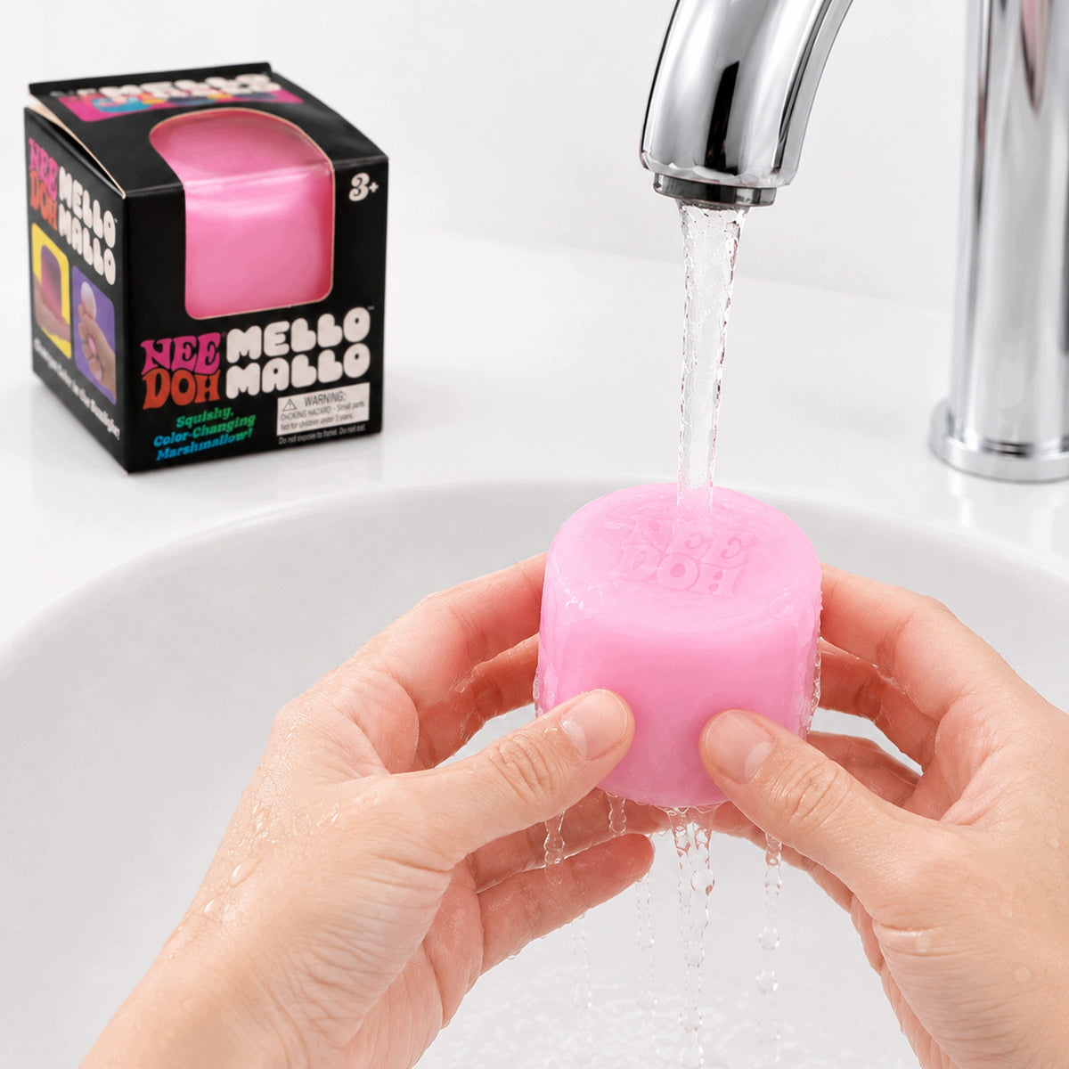 Antistresinis Gniotukas Nee Doh Mello Squishy – Spalvą Keičianti Sensorinė Kaladėlė