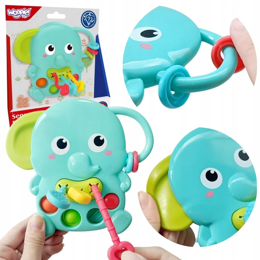 Sensorinis Kramtukas Dramblys Montessori 4in1