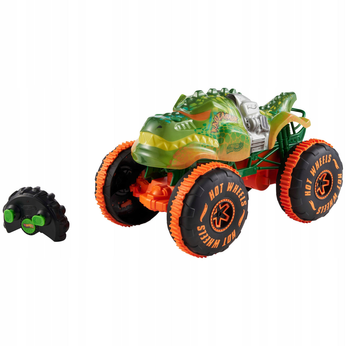 Hot Wheels Monster Trucks Rageasaur RC Nuotoliniu Būdu Valdomas Dinozauras