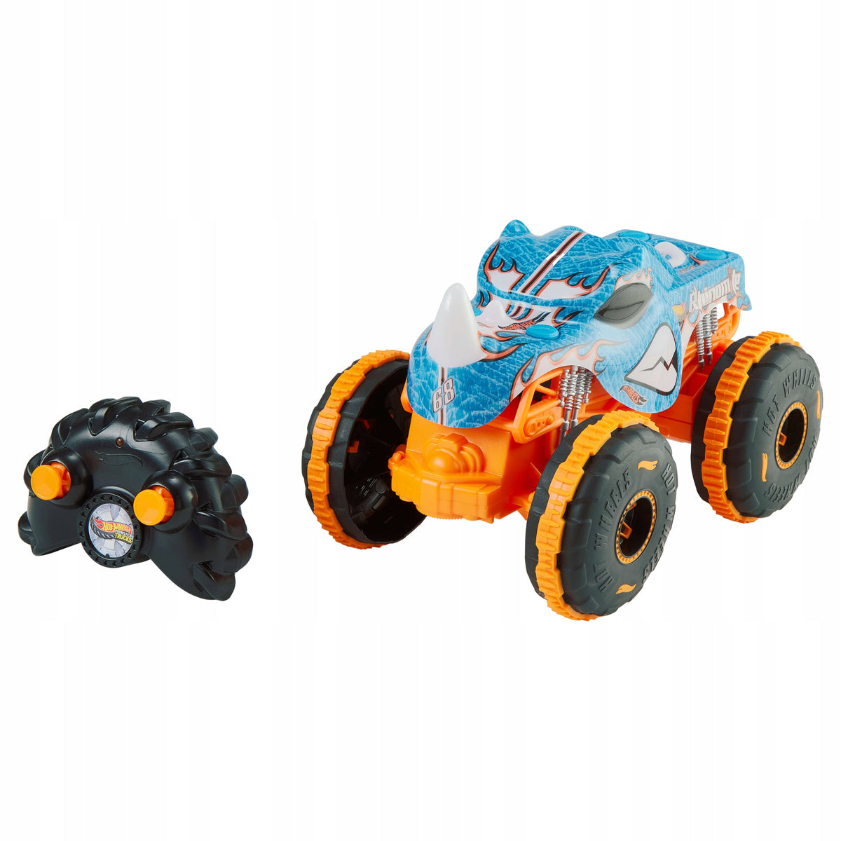 Hot Wheels Monster Trucks Rhinomite – Nuotoliniu Būdu Valdomas Raganosio Automobilis