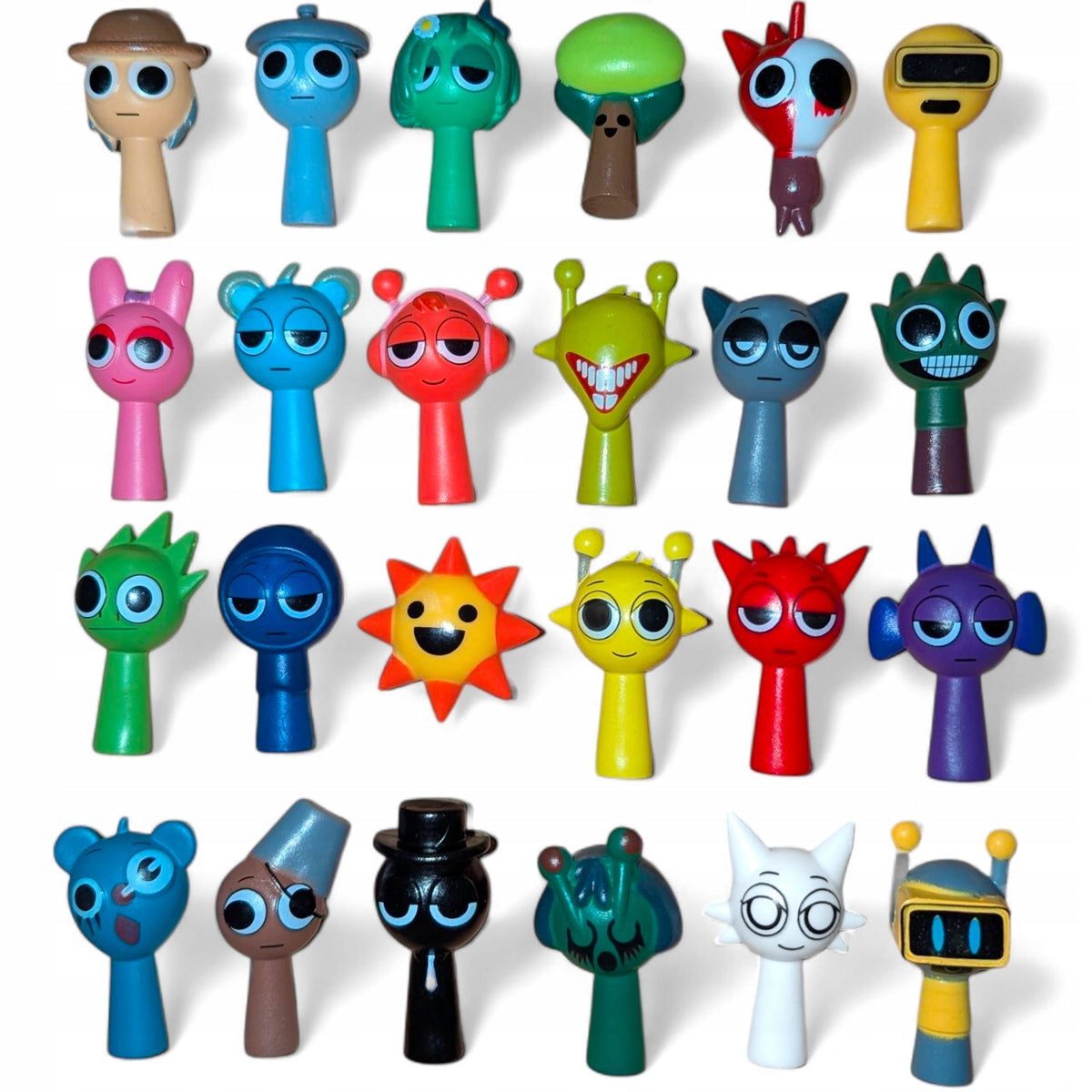 Incredibox Sprunki Super Rinkinys – 24 Vnt. Figūrėlių Vaikams, 5 Cm