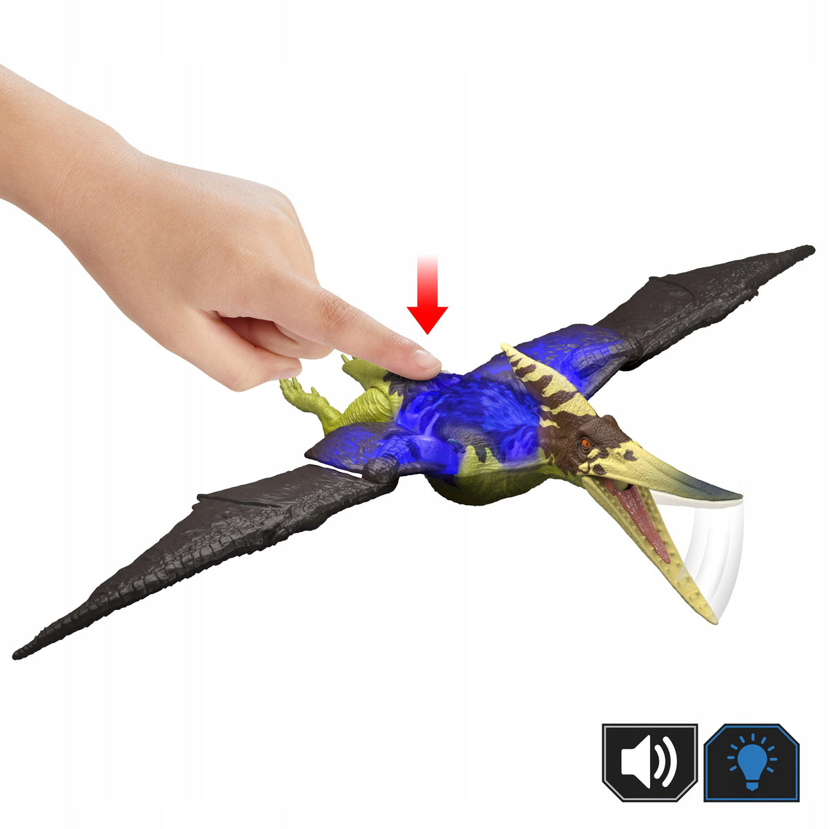Jurassic World Survival Dinozauras Pteranodonas – Interaktyvi Figūrėlė Su Garsais
