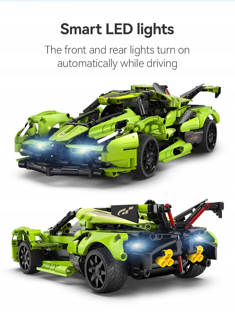 CaDA Konstruktorius – Nuotoliniu Būdu Valdomas Automobilis Blade, 432 Detalės, RC Dual Mode + LED