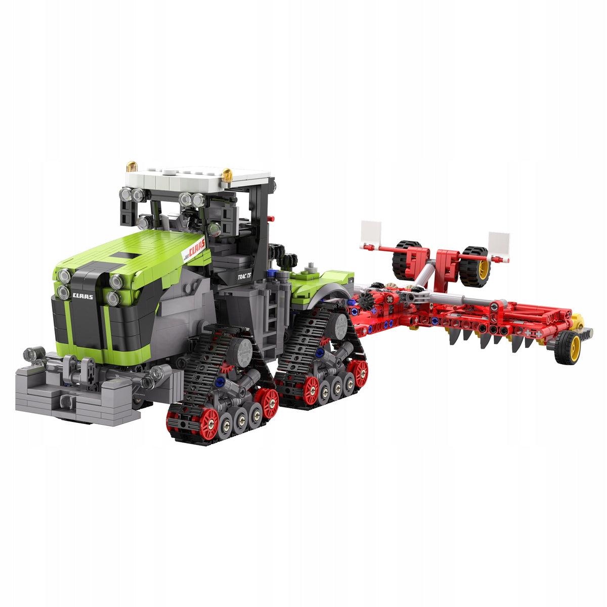 CaDA Konstrukciniai Klocai Claas Xerion 5000 – Licencijuotas Žemės Ūkio Traktorius, 1336 Detalės