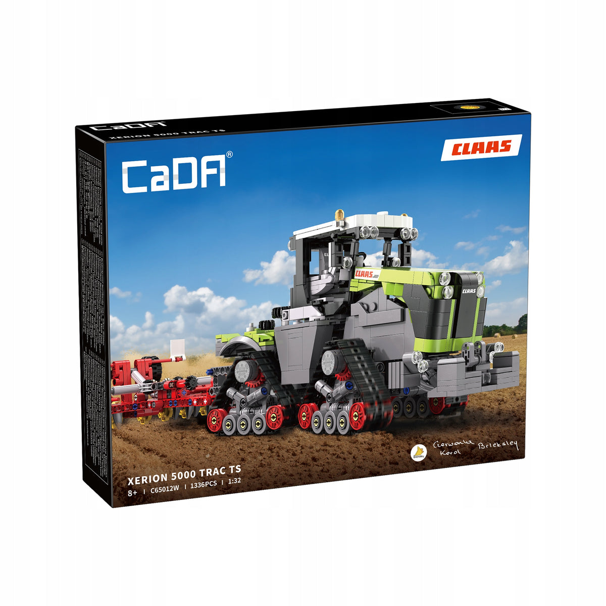 CaDA Konstrukciniai Klocai Claas Xerion 5000 – Licencijuotas Žemės Ūkio Traktorius, 1336 Detalės