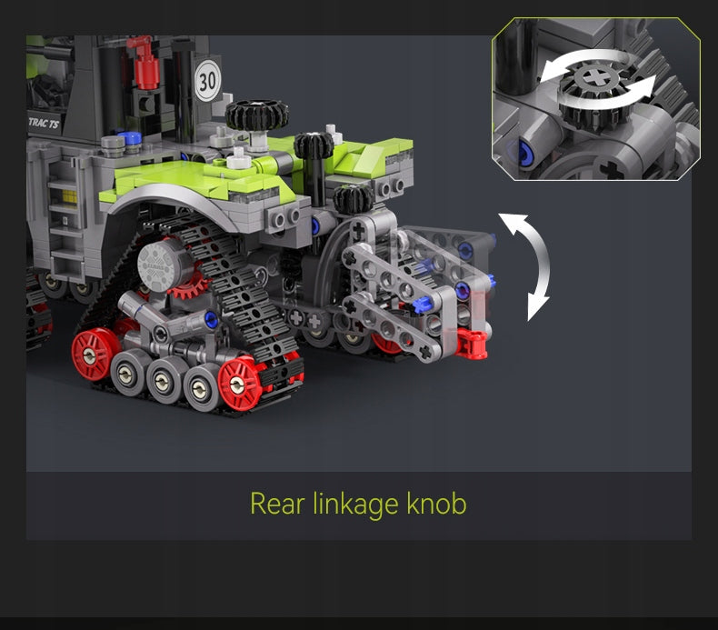 CaDA Konstrukciniai Klocai Claas Xerion 5000 – Licencijuotas Žemės Ūkio Traktorius, 1336 Detalės