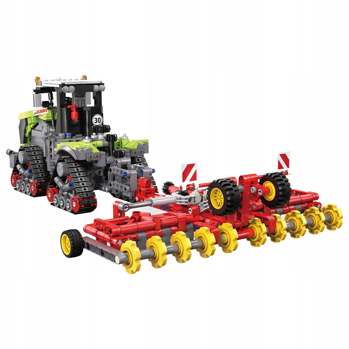 CaDA Konstrukciniai Klocai Claas Xerion 5000 – Licencijuotas Žemės Ūkio Traktorius, 1336 Detalės