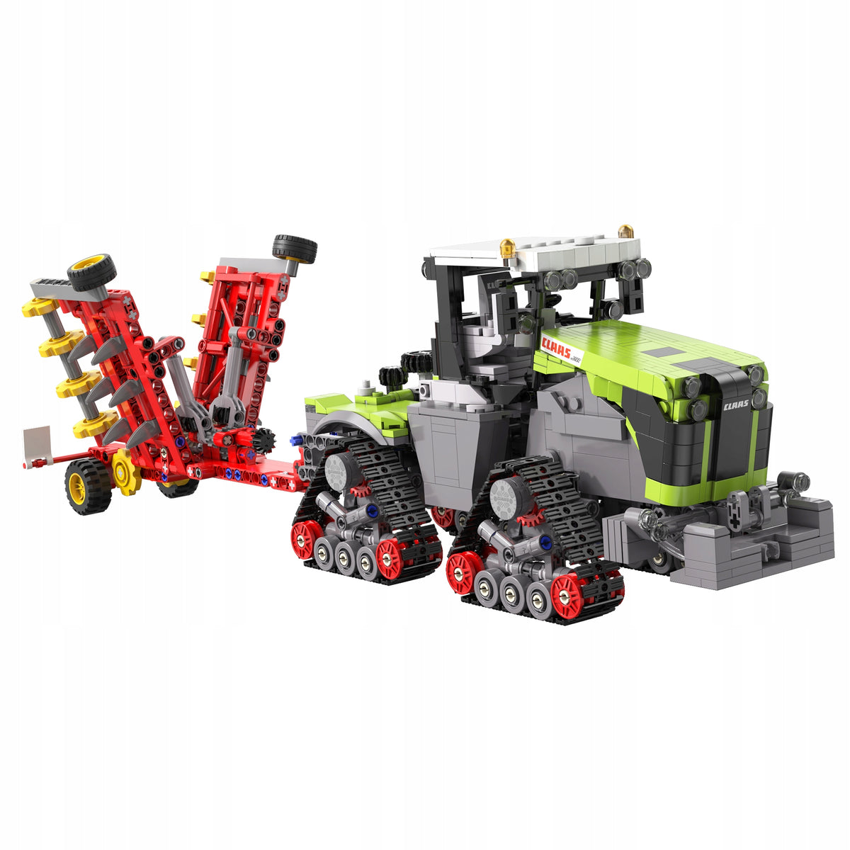 CaDA Konstrukciniai Klocai Claas Xerion 5000 – Licencijuotas Žemės Ūkio Traktorius, 1336 Detalės
