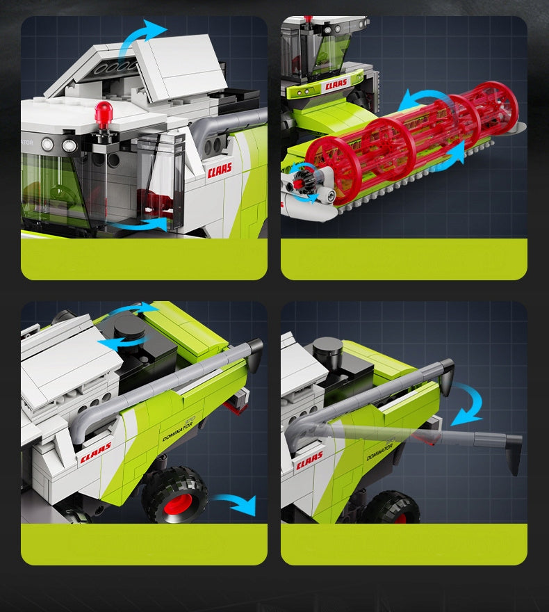 CaDA Konstruktorius Kombainas Claas Dominator – 384 Detalės