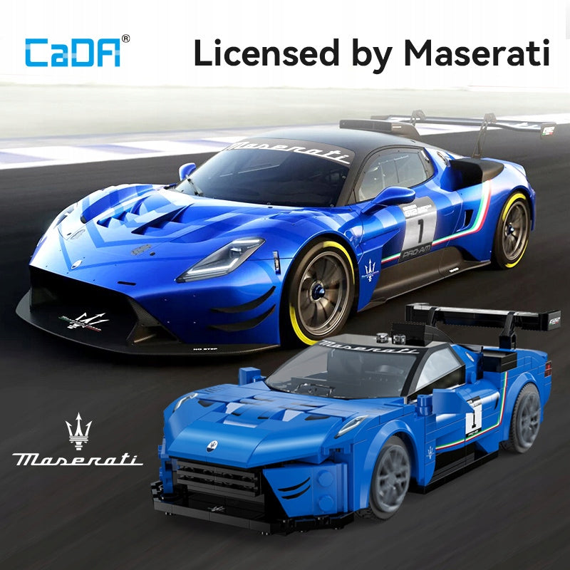 CaDA Konstrukcinių Klocelių Rinkinys – Maserati GT2 Sportinis Automobilis RC, 320 Detalių