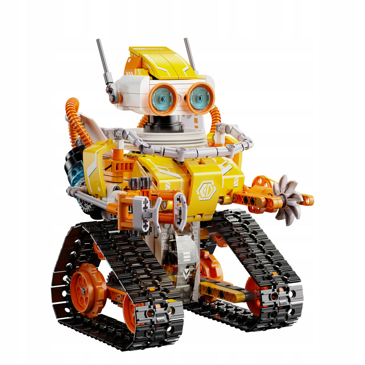 CaDA W.Bot Robotas 3in1 – Programuojamas, Nuotoliniu Būdu Valdomas Konstruktorius su LED, 455 Detalės