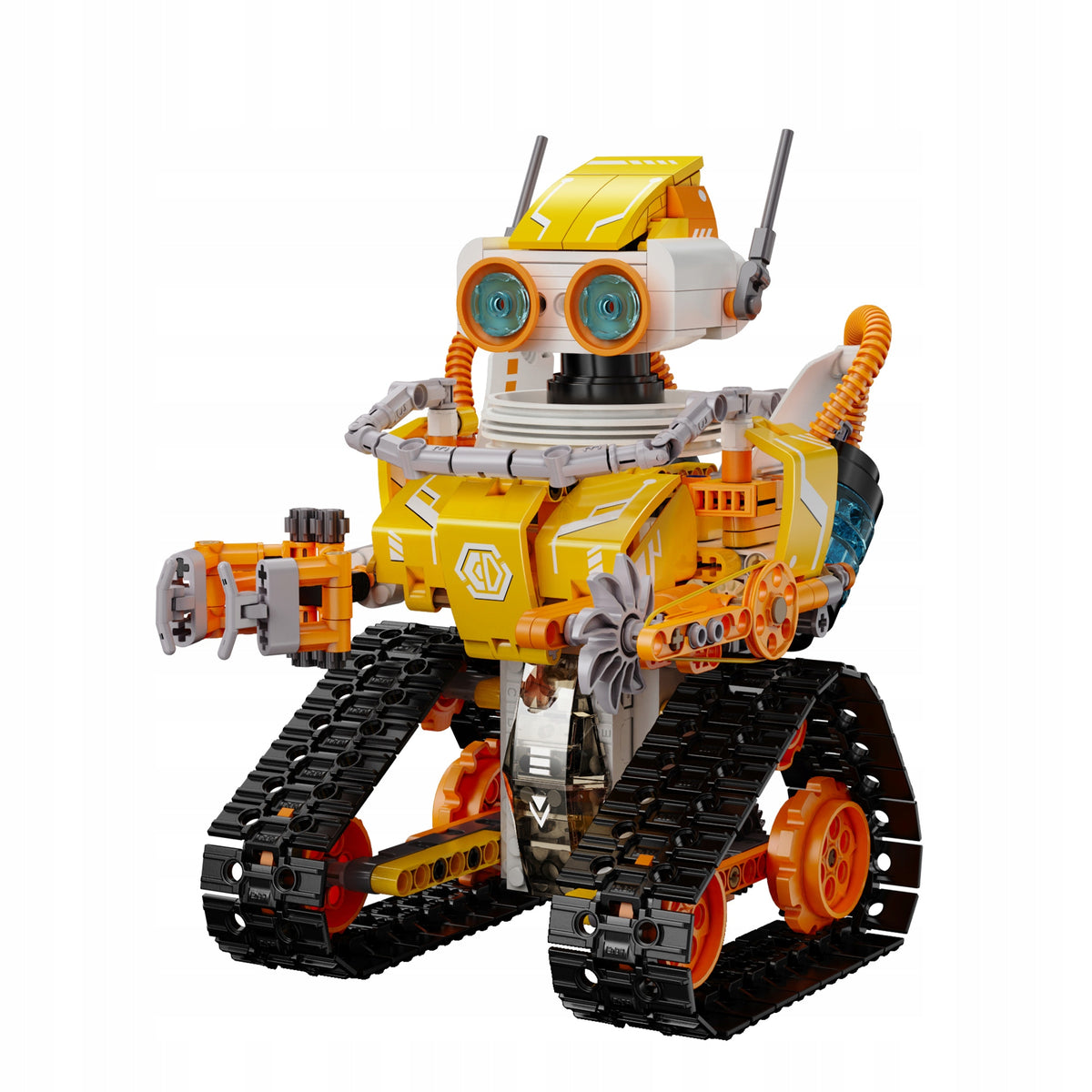 CaDA W.Bot Robotas 3in1 – Programuojamas, Nuotoliniu Būdu Valdomas Konstruktorius su LED, 455 Detalės