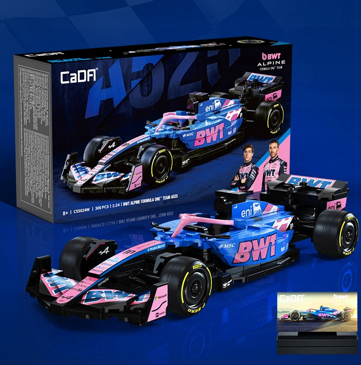 Konstrukciniai Klocai CaDA – BWT Alpine F1 A525 Lenktyninis Automobilis, 300 Detalių