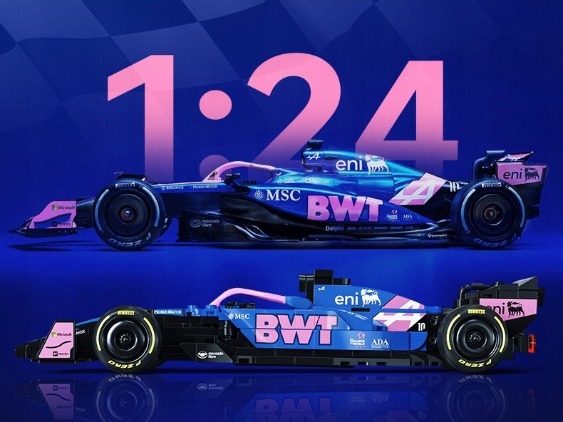 Konstrukciniai Klocai CaDA – BWT Alpine F1 A525 Lenktyninis Automobilis, 300 Detalių