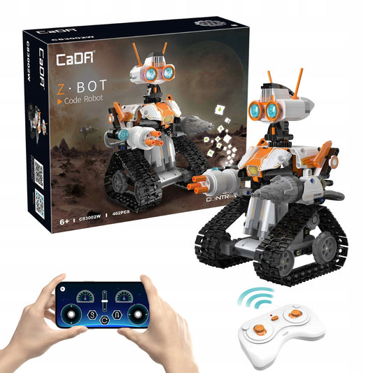 Konstruktorius CaDA Z.BOT Code Robot RC – Programuojamas Robotas, 462 Detalės