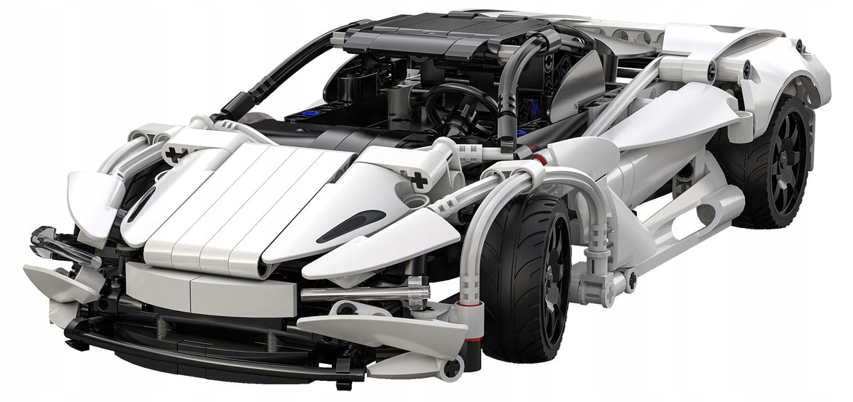 CaDA Konstruktorius – Nuotoliniu Būdu Valdomas Sportinis Automobilis „Storming Sport Car“, 30 cm, 402 Detalės, Dual Mode