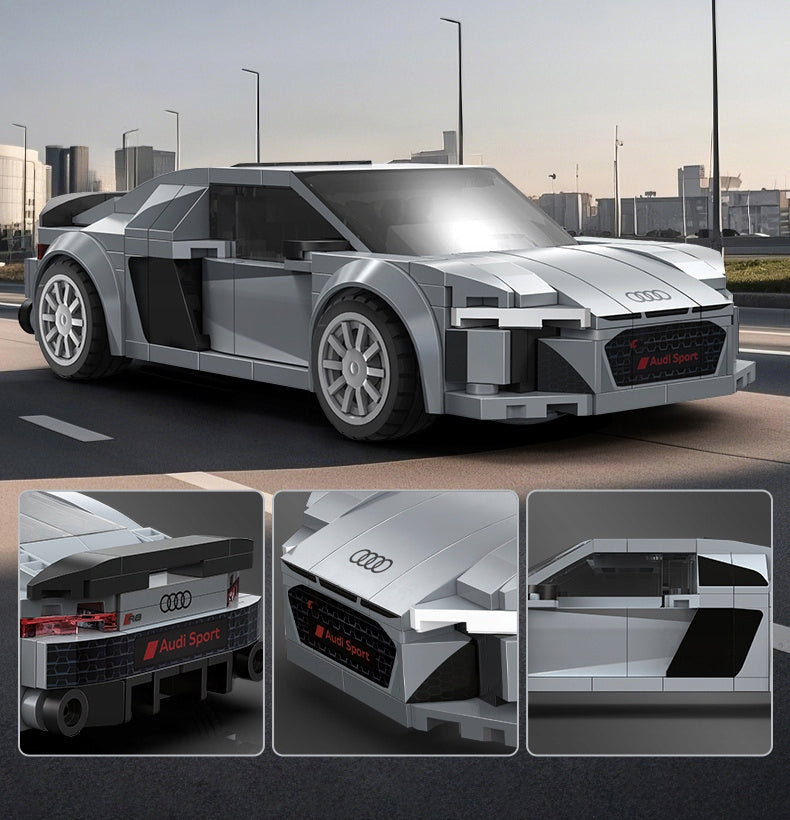 CaDA Konstruktorius Audi R8 Coupe 1:24 – Kolekcinis Automobilio Modelis, 199 Detalės